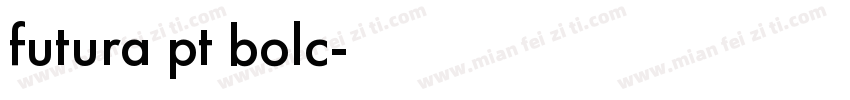 futura pt bolc字体转换